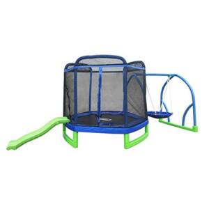 Catalogo De Trampolin Athletic Works 7 Pies Verde Con Resbaladilla Y Columpio Para Comprar Online
